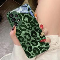 Gray Leopard Twill For Samsung Galaxy S10 4G S20 11E 30 S21 22 S24 Fe Pro S23 S25 Ultra 5G S9 Tempered Glass Phone Case For Samsung S9 Plus gray