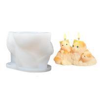 Innovative 3D Animal Resin Mold Flexible Silicone Animal Accessory Mold For Creative Resin And Candle Making beige