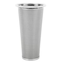 304 Stainless Steel Cold Brew Coffee Filter White Rubber Circle Mesh Filter Stainless Steel Strainer Cone Shape
