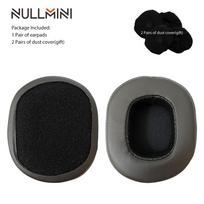 NullMini Replacement Earpads for Razer BlackShark V2 Pro Headset Headphones Leather Sleeve Earphone Earmuff gray