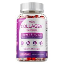 Collagen peptide soft capsules, containing biotin and hyaluronic acid extract, for joint health, suitable for adults. 120*1