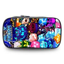 Blox Fruits Fruits, Pencil Case Animation Peripheral Storage Bag Stationery Pencil Case blue