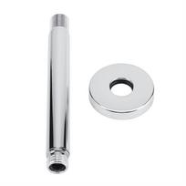 Shower Arm Tube 15/20/25/30cm Round Top Shower Arm Tube Wall-mounted Bathroom Ceiling Shower Head Extension white
