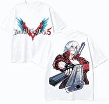 Devil May Cry Anime Lover TShirt Harajuku Cotton NewModel High Street Oversized Unisex Short Couples Streetwear Trendy Couples S black