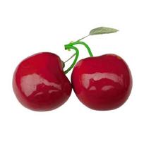 Eye Catching Artificial Cherries Festival Cherries Replicas for Photography Supplies and Festival Parties Decoration 1 raudona