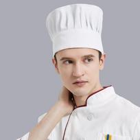 Viešbučio ir maitinimo šefo kepurė, konditerio kepurė, maisto saugos kepurė, apsauginė nuo dulkių darbo kepurė beige