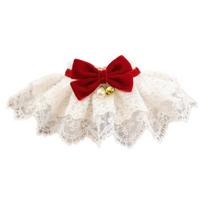 Comfortable Fine Workmanship Durable Breathable Dog Cat Bandana Pet Neckerchief XS white