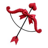 Unisex mini Kupidono lankas ir strėlės rinkinys Valentino dienos Helovino kostiumų vakarėliui Cosplay aksesuaras suaugusiems paaugliams B red