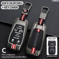 3/4/5/6 Buttons Car Remote Key Case Cover Shell Fob for Dodge RAM 1500 2500 3500 4500 5500 Pickup 2019 2020 2021 2022 Accessory