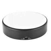 360 Rotating Display Stand, Mirror-Like  , Turntable,   Rotation Speed, Jewelry Holder, Motorized Turntable black