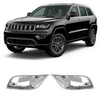 Jeep Grand Cherokee Fog Light Trim (Chrome, ABS, 2017-2021) - 1 Pair None gray