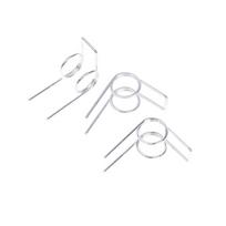 3 vnt. dviguba sukimo spyruoklė, 1,0 mm vielos skersmuo 11 mm, išorinė stipri sukimo spyruoklė, dviguba sukimo spyruoklė sidabras