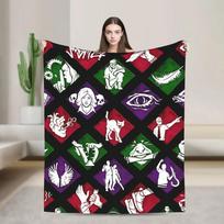 Dead by Daylight Blanket Soft Warm Plush Throw for Couch Chair Sofa Bed Flannel Bedspread Cover Cozy Home Decor Gift 39x59inch 100x150cm white