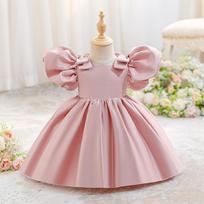 Pirmasis mergaitės gimtadienis Princesės suknelė fortepijono pasirodymui 110cm/2-3 Years beige