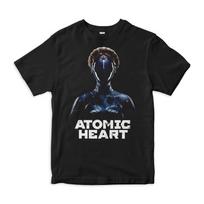 Atomic Heart Twin Robot T-Shirt, 100% Cotton Tee, Men's Women's All Sizes (ATO-96612) 4XL white