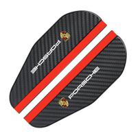 2 vnt. Anglies pluošto automobilio galinio vaizdo veidrodėlio lietaus antakis apsauga nuo saulės skydelis, skirtas Porsche New Cayenne Panamera 911 992 Taycan Lipdukas black