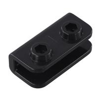 Bracket Set Rectangular Bracket Connector Gazebo Parts Rectangular 4Pcs black