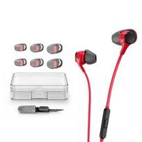 Silicone Ear Tips S/M/L for HyperX Cloud EarBuds, 3‑Pairs Sleeves with Storage Case & Random‑Color Cleaning Pen For HyperX Cloud EarBuds rožinė