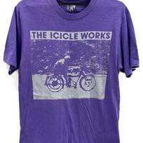 Vintažinis 90-ųjų 1990 THE ICICLE WORKS Roko naujoji banga Post Punk Turas Koncertas marškinėliai ir vaikiški marškinėliai 110 gray