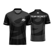Dota2 E-sporto komanda Team Secret Treniruočių marškinėliai Uniformos Vyriški Sportiniai Kvėpuojantys Viršutiniai Drabužiai Gatvės Stiliaus Per dydžio Marškinėliai Gerbėjų Dovanos S black