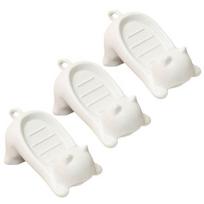 3/4 vnt. Muilinė su nusileidimo anga, didelio stiprumo, daugiafunkcinė, lengvai valoma, muilo laikiklis, miela katės muilinė dušui, vonios kambariui 3pcs white