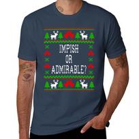 Impish Or Admirable - The Office Dwight Schrute Quote - Ugly Sweatshirt Christmas Style T-Shirt printed t shirts for man T-Shirt S black