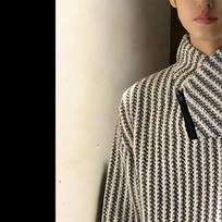 Unisex American Herringbone High Collar Hoodie, Autumn/Winter, Plus Velvet, Thickened Long Sleeve Large white