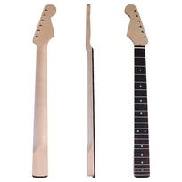 Kairiarankio ST elektrinės gitaros kaklas su palisandro grifine plokšte, 22 skirsniais, matiniu klevo apdaila - „pasidaryk pats“ priedas beige