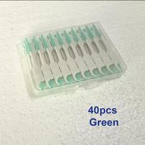 40 120 150 200 Pcs Silicone Interdental Brush Soft Tooth Cleaning Between Teeth Dental Brace Toothpick blue