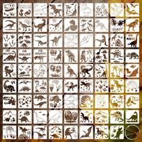 DIY Personalized Art Stencil: PET Spray-Painting Template for Walls gray
