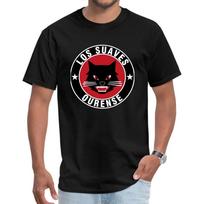 Samurai Pattern Printed Top Men's T Shirt Rap Summer Autumn Round Neck Cotton Short Sleeved Shirt S juoda