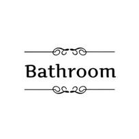 Nuimamas vandeniui atsparus vonios tualeto durų sienos lipdukas namų „pasidaryk pats“ dekoras Bathroom black