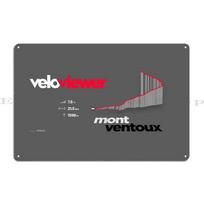 Veloviewer Mont Ventoux d Profile Print Metal Sign Create Living Room Customize Bar Cave Living Room Tin Sign Poster 20x30cm（7.8x11.8inch） gray