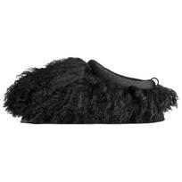 UGG Tazz Fluff Momma Slip on Comfortable Fleece Lined Mules EVA Abrasion Resistant Closed Toe Slippers Women's Black 1179371-BLK 37 juoda