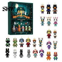 Animal Hospital Miniature Set Halloween Advent Calendar 2026, 24 Day Surprise Countdown with Collectible Acrylic Figures Ornaments, Horror for E black