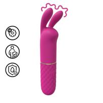 Mini vibratorius Loveline Rabbit Vibrator, rožinis