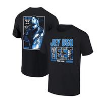 2025 Women's WWE Clothes Men's Ripple Junction Black Jey Uso Yeet T-Shirt Youth Child Wrestling Fans Must Have Unisex Tee Tops S gray