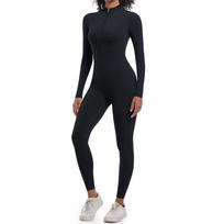 High-Intensity Zipper Long Sleeve Yoga and Running Bodysuit Medium juoda