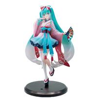 Nauji Hatsune Miku Anime Figūrėlės Žaislai Neo Tokyo Serija Kimono Kawaii Animacinis PVC Veiksmo Figūrėlės Modelis Lėlės Gimtadieniai Dovanos Vaikams blue
