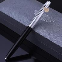 HERO 100 Fountain Pen with 14K Gold Nib and Half-Steel Sleeve in Engravable Gift Box - Ideal for Graduation or Commemorative Gifts. 0.5mm raudona