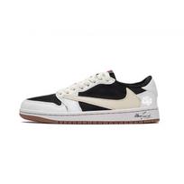 Travis Scott x Jordan Air Jordan 1 Travis Scott X AJ1 Low Cow Leather Abrasion Resistant Abrasion Resistant Low top DZ4137-700(Team1282-) 35.5