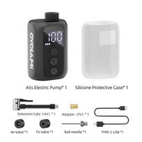 CYCLAMI A5S MINI Electric Air Pump Road MTB Portable Fast Rechargeable Compressor Tire Inflator 100 PSI With screen A5S white