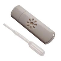 Mini USB aromaterapinis eterinių aliejų difuzorius automobilio LED šviesa kvapnus oro gaiviklis gray