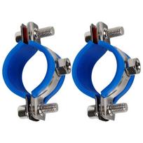 PPR/PVC 1Pcs Fastener Hardware Round Hose Clamp Pipe Fitting Expansion Screw Suspension Pipe Holder Nut Hoop Tube Clip Bracket for 20mm OD Tube gray