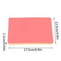 1*Silicone Medical Silicone Skins Pad Skin Suture Incision Surgical Training Kit Traumatic Pistol Simulation Training Tool Parts pink