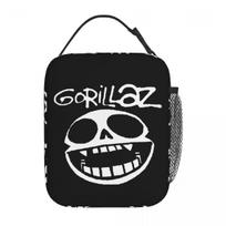 Gorillaz-Symbol Insulated Lunch Bag High Capacity Reusable Cooler Bag Tote Lunch Box Work Picnic Food Storage Bags One Size white