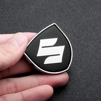 3D Metalinis Automobilio Emblema Lipdukas Kėbulo Apdailos Ženklelis Lipdukas Suzuki IGNIS Grand Vitara ALTO Swift SX4 Jimny Samurai Priedams 1PC white