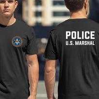 JAV maršalo policijos karinių specialiųjų pajėgų departamento marškinėliai 3XL gray