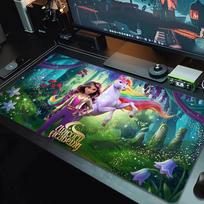 Vienaragiu Akademija Pelės Padas Didelis Žaidimų Stalo Pagalvėlė Neslystantis Nešiojamojo Kompiuterio Planšetinio Kompiuterio Didelis Pelės Padas XXL Kilimėlis Mini PC Žaidimų Kilimėlis Su Užrakinamu Kraštu_xia 30cmx60cm(11.8x23.6inch) blue