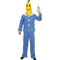 Kosinio žaidimo kostiumas Bananai pižamoje TV laidos kostiumas Bananai pižamoje kostiumas Bananų kostiumas oneside mėlyna